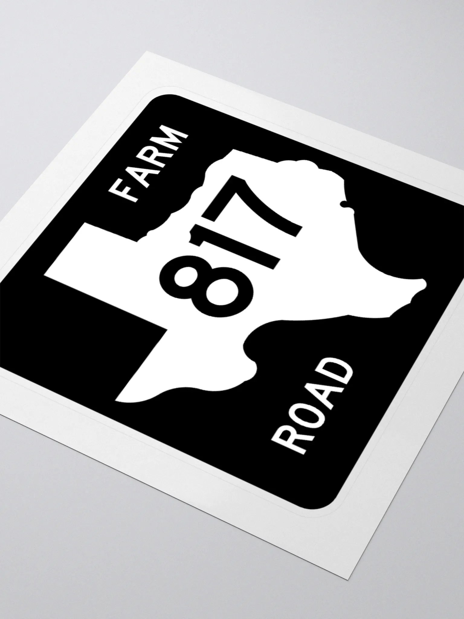 Texas Farm Road Sign FM 817 Sticker product image (3)