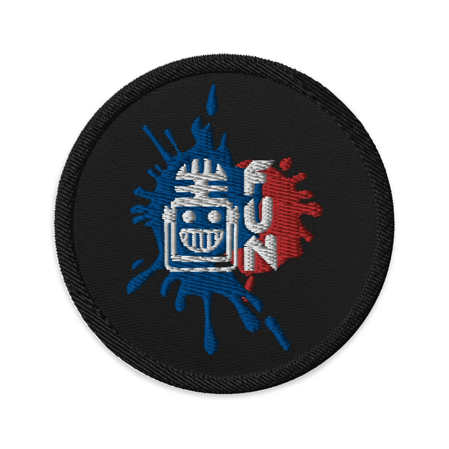 FUN Logo Paint Splash Embroidered Patch product image (1)