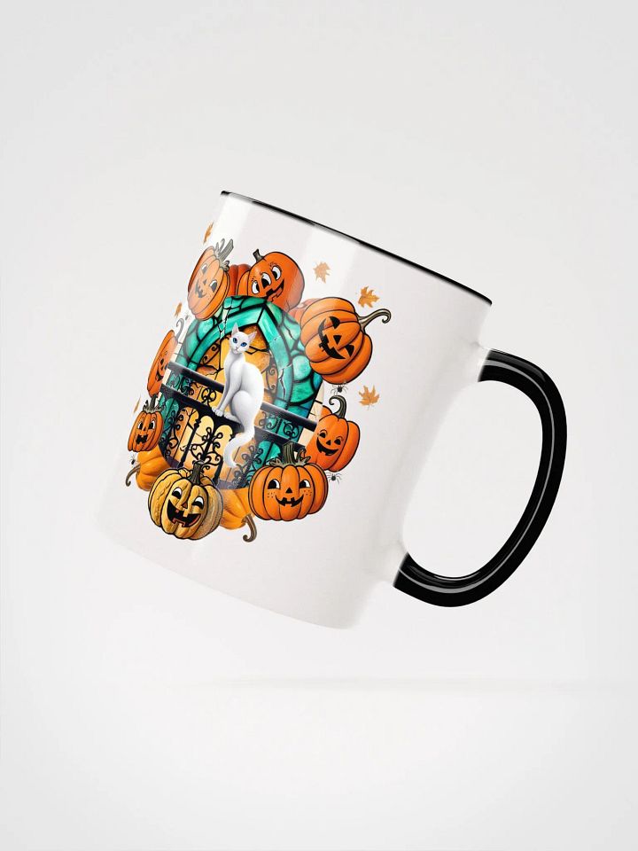 Personalized Cats, Pumpkins and Stained Glass Windows Coloured Mug product image (2)