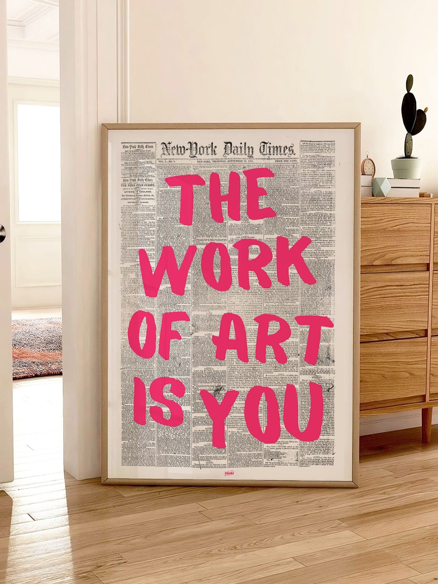 The Work of Art is You Newspaper Print product image (3)