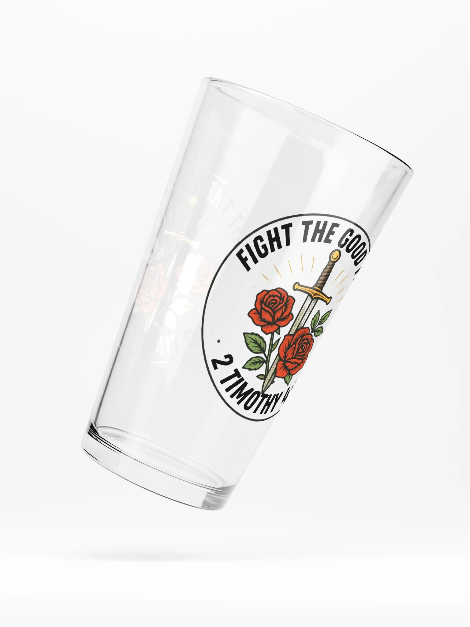 Fight the Good Fight pint glass product image (4)