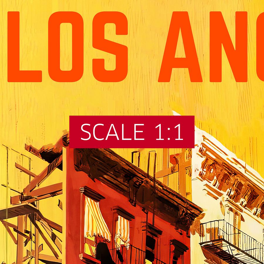 Los Angeles, USA, Hollywood, 1960s — retro vintage travel poster, retro travel art, retro travel wall art product image (4)