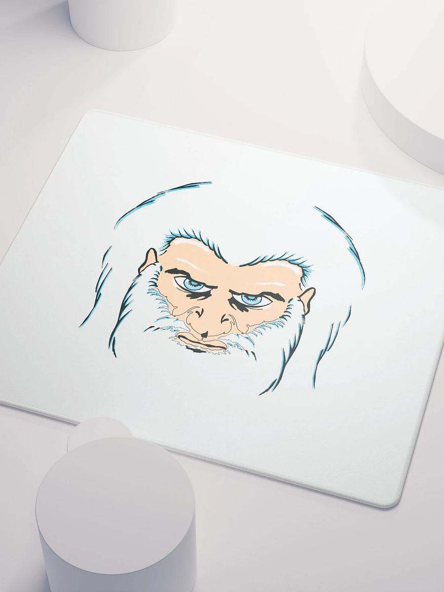 Serious Gamer's Stylized Face Mouse Pad product image (5)