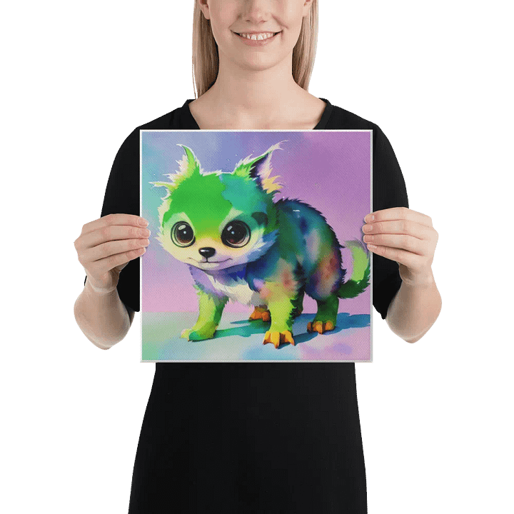 Cute Dog Digital Painting - v13 product image (2)