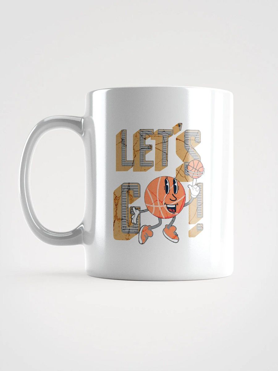 Lets Go Basketball Mascot Spinning Cartoon Mug product image (1)