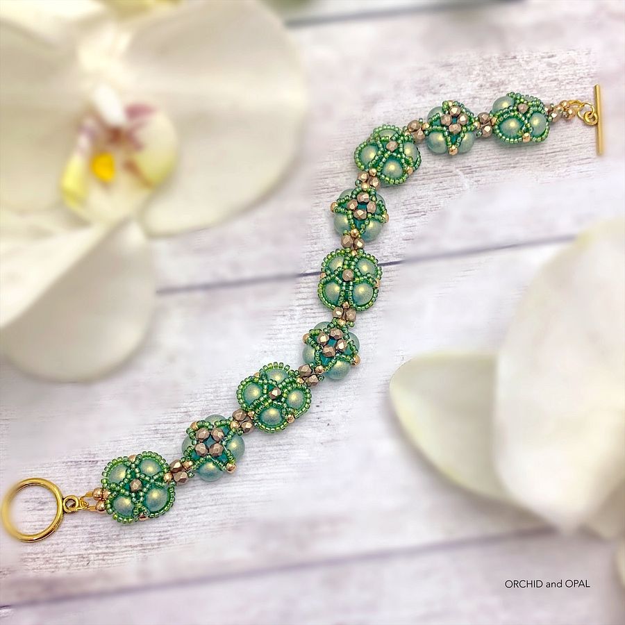 Digital Beading Pattern – South Seas Pearl and Seed Bead Bracelet product image (5)