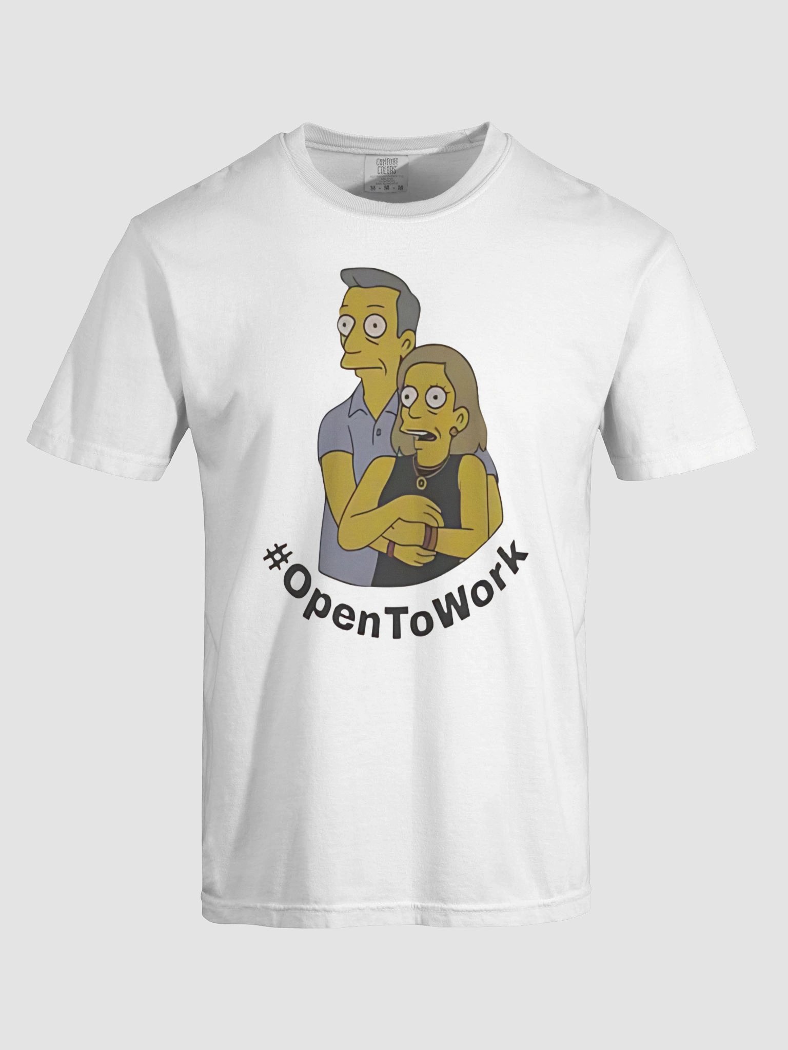 #OpenToWork Job Search Humor Tee-Coldplay Viral Meme T-Shirt product image (7)