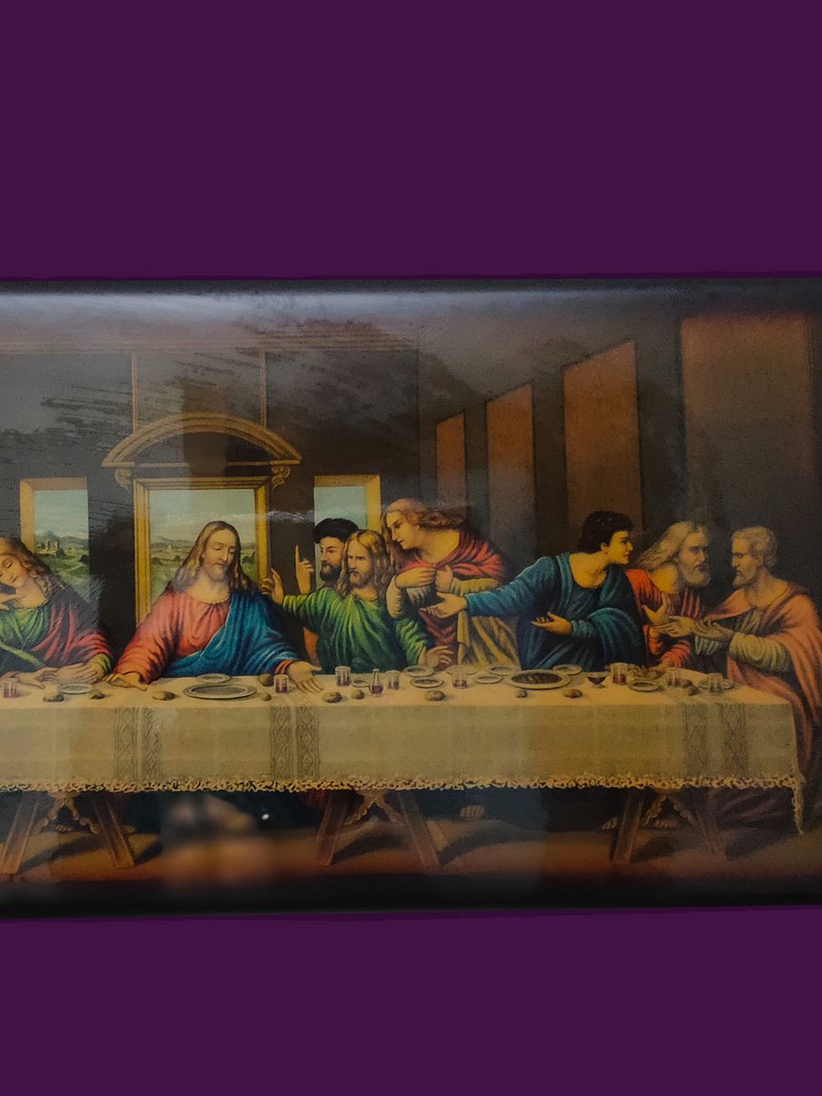 Quadro da Última Ceia de Cristo em Preto - Elegância e História num Presente Único product image (3)