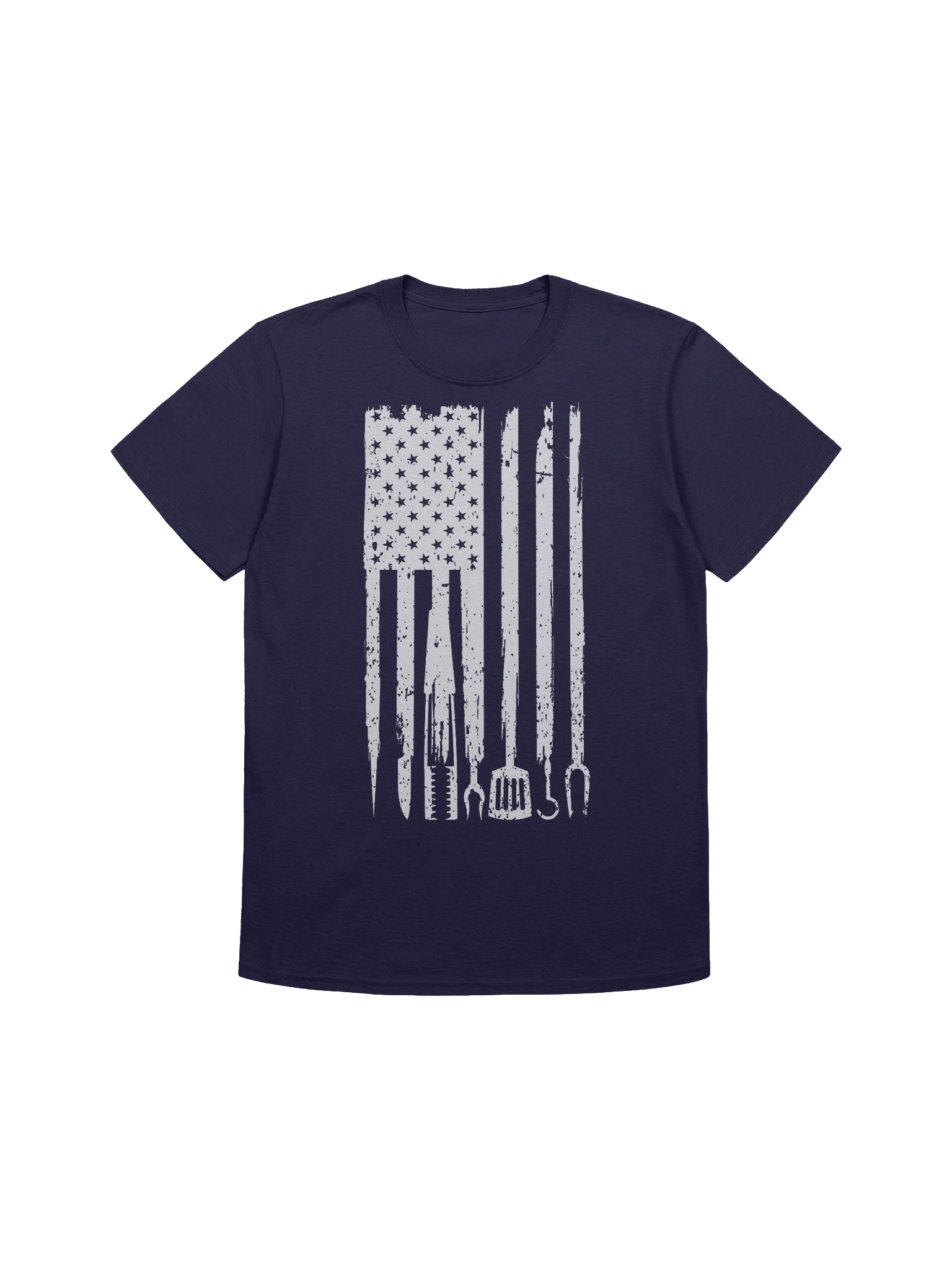American BBQ Tools Flag – Gildan Softstyle Unisex T-Shirt product image (1)