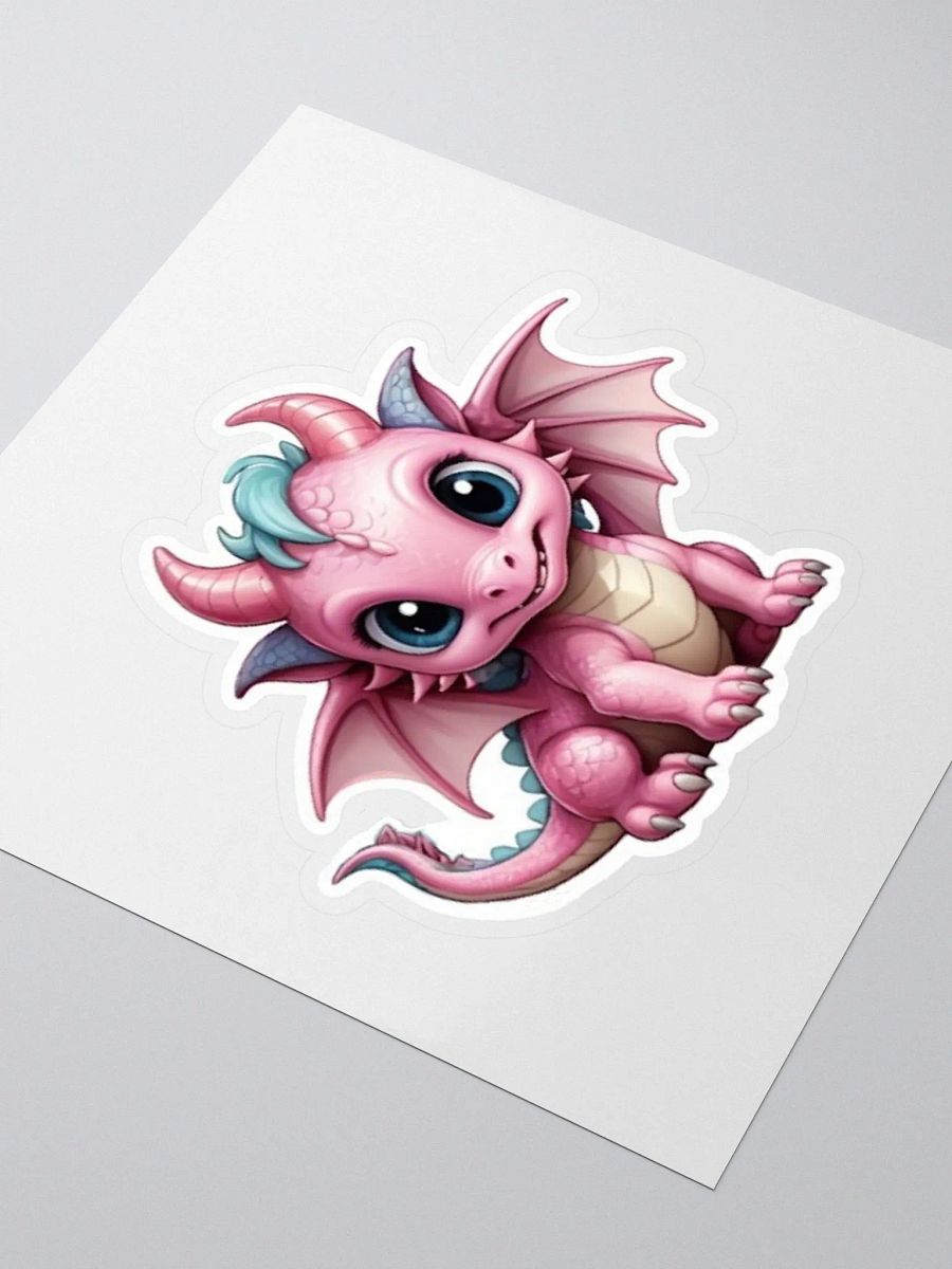 Cute Baby Pink Dragon V.1 Sticker product image (8)