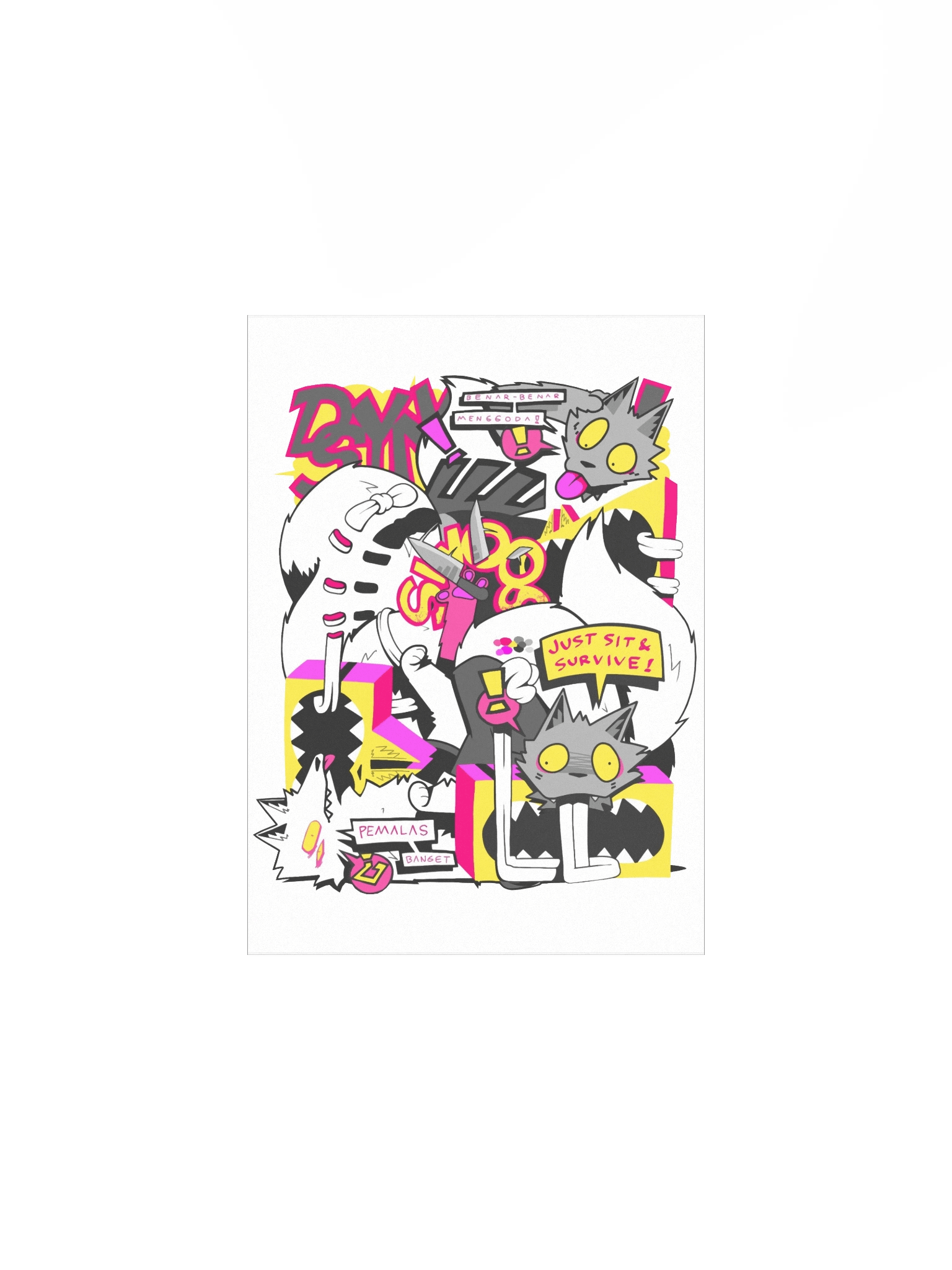 "Just Sit and Survive" Poster (Paper) product image (2)