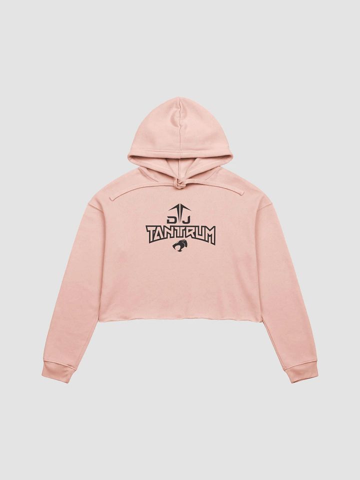 Women's DJ TanTrum Fleece Crop Hoodie (Black Logo) product image (1)