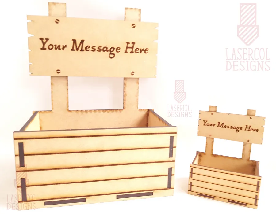 Gift Basket (Two Sizes) - Laser Cut Files product image (4)