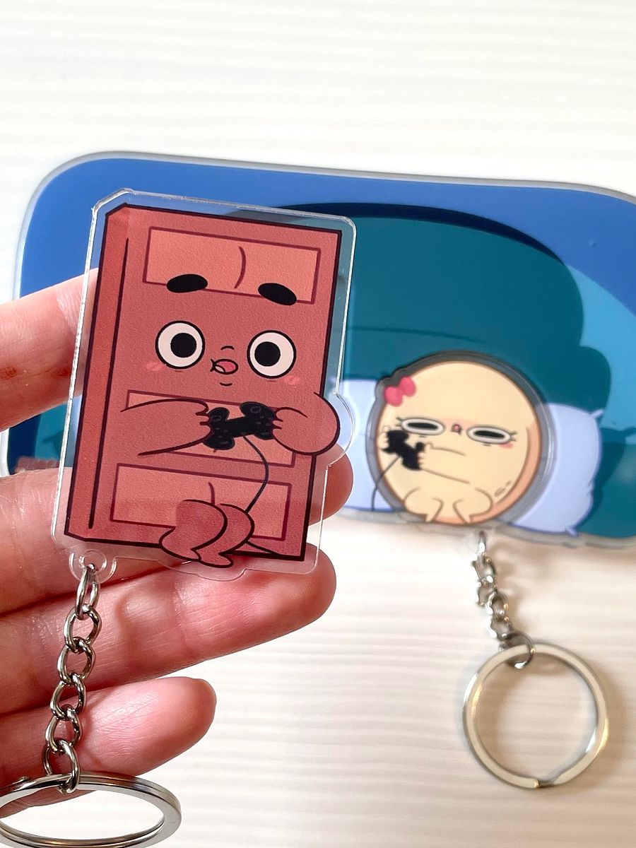 Matching Choco & Pancake Keychains with Bonus Display Base product image (7)