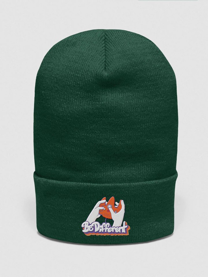 'BE DIFFERENT' EMBROIDERED BEANIE product image (1)