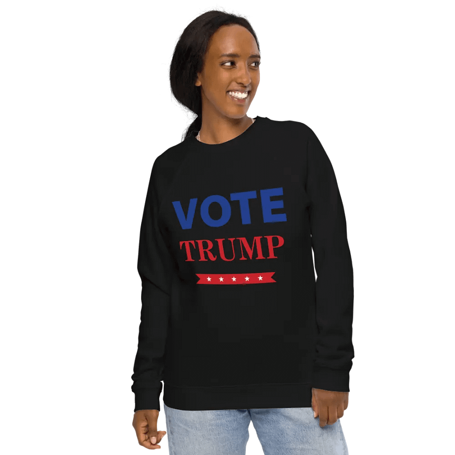 Vote Trump Organic Raglan Sweatshirt product image (13)