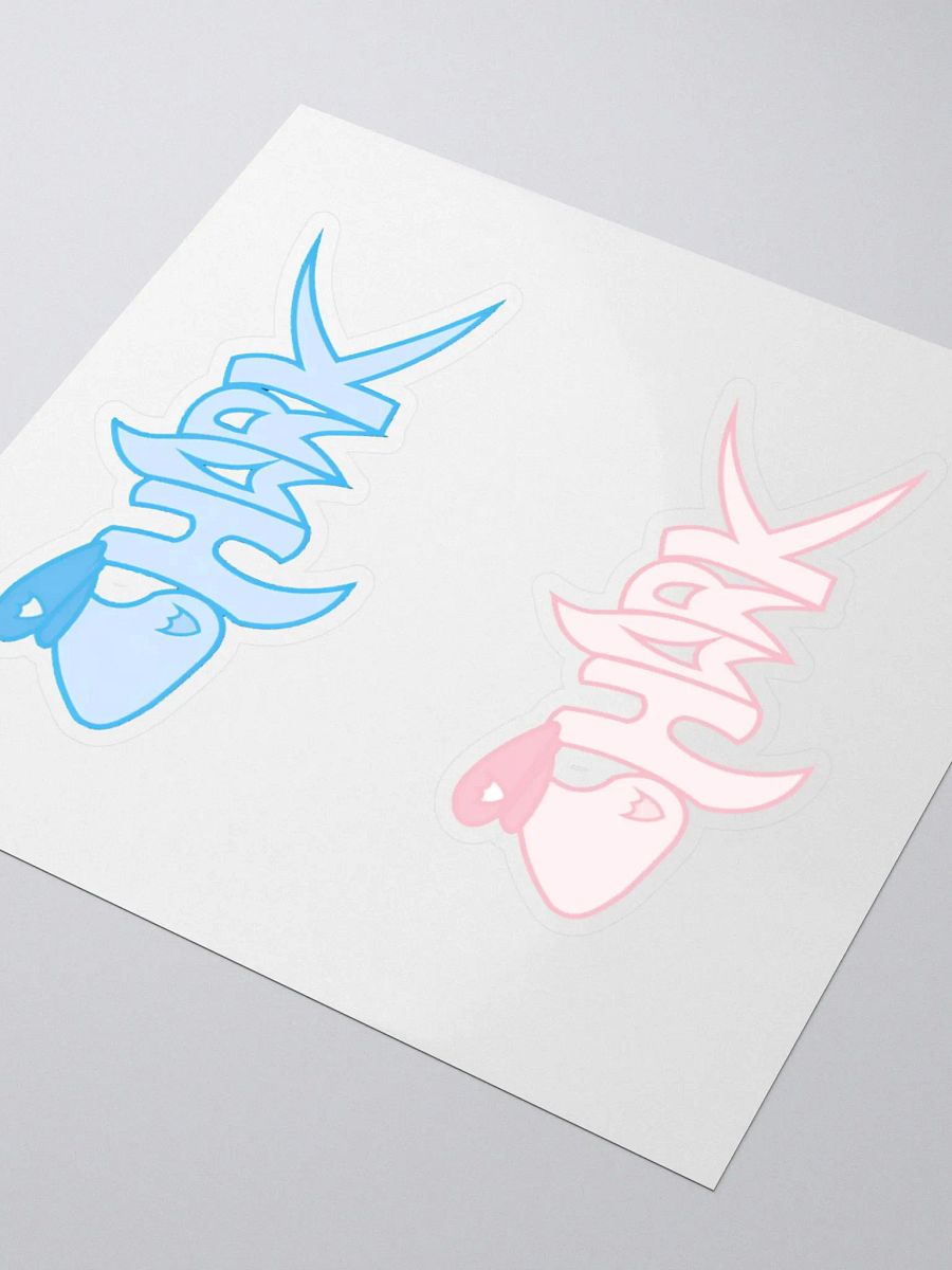 Blue and Pink Shark Stickers product image (7)