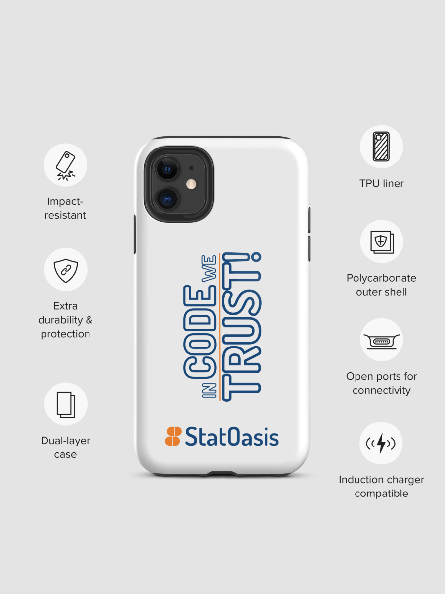 Tough iPhone Case White product image (1)