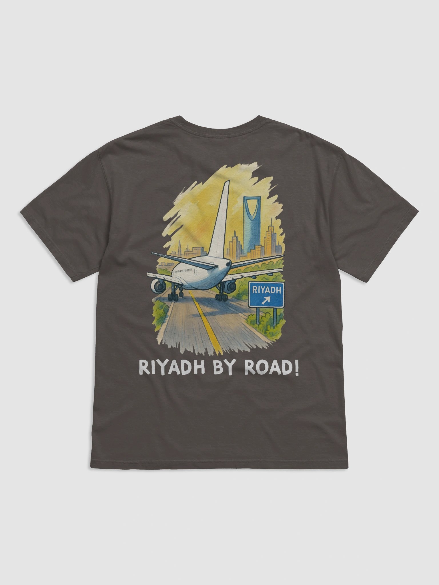 "Riyadh by Road" Print T-Shirt product image (10)