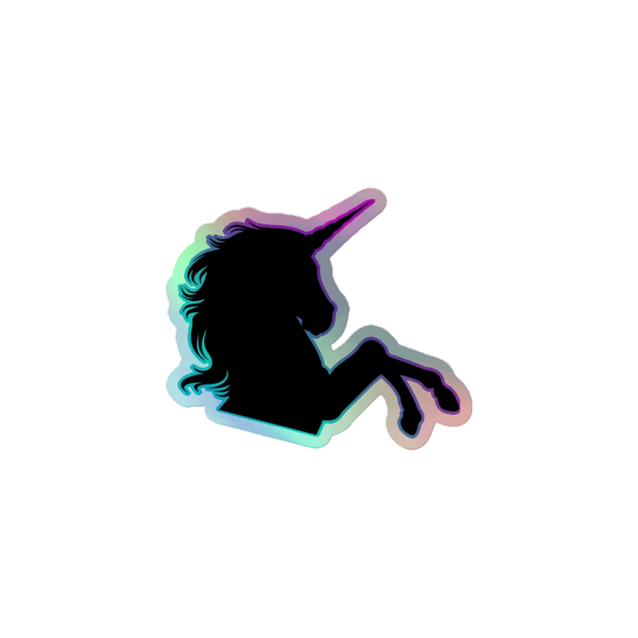 KindOfSmallish Unicorn Holographic Sticker product image (1)
