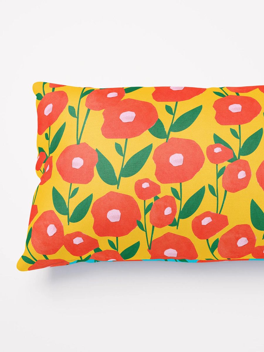 Cheerful Poppy Blooms All-Over Pillow product image (3)