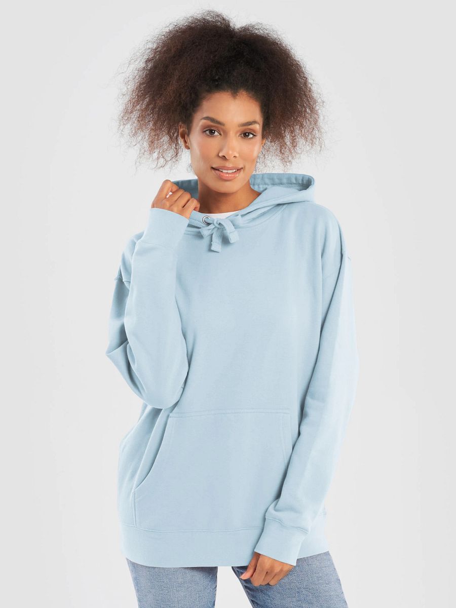 Plain Color Sky Blue Hoodie product image (1)