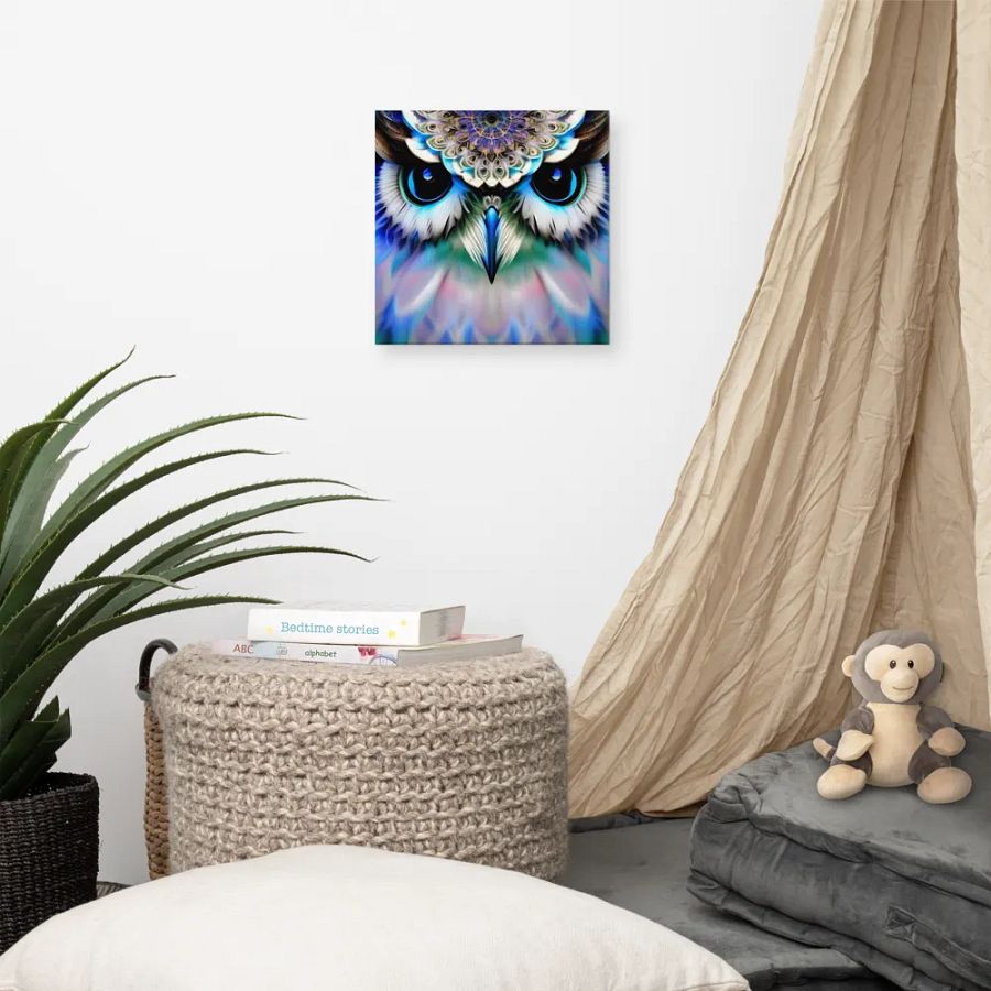 Fantasy Fractal Owl Art - v14 product image (9)