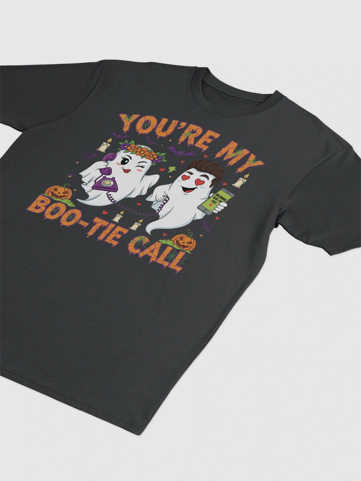 Boo-Tie Call Ghosts Halloween T-Shirt product image (5)