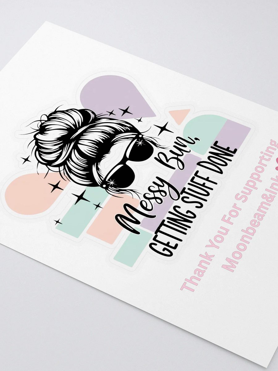 Messy Bun Sticker Sheet product image (2)