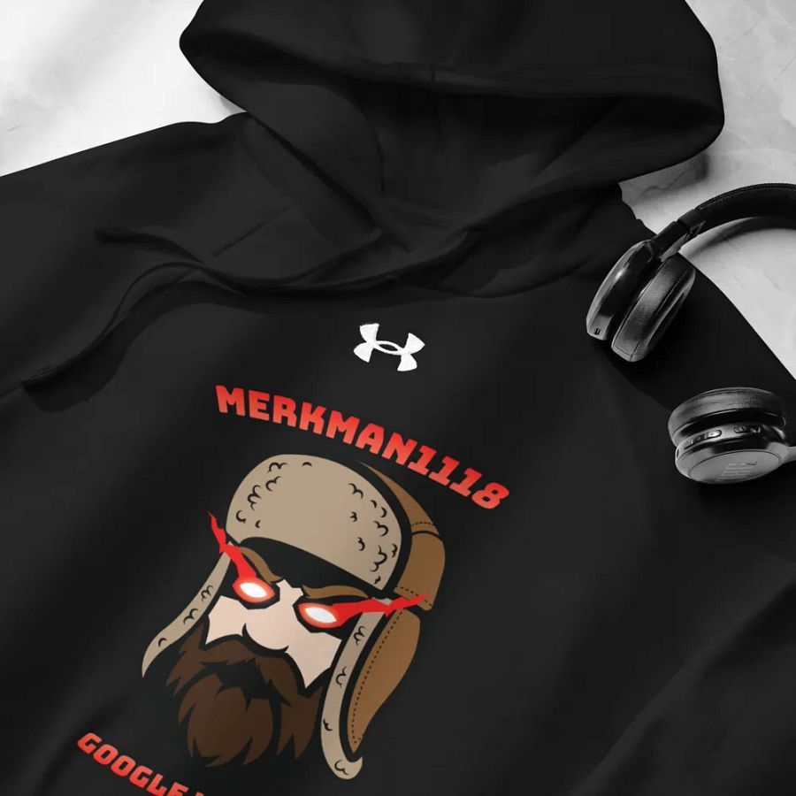 Merkman1118 GOOGLE ME BITCH Under armor hoodie product image (5)