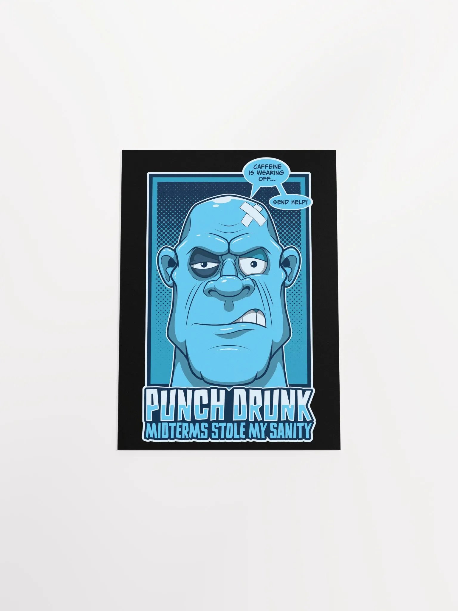 Funny College Poster – Retro Midterms Cartoon Design product image (16)