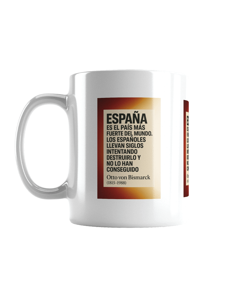 TAZA ultra-premium con cita histórica poco conocida de Bismarck sobre España product image (1)