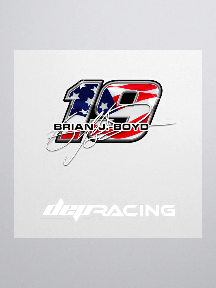 Brian Boyd #19 & DEPRacing Window decals product image (1)