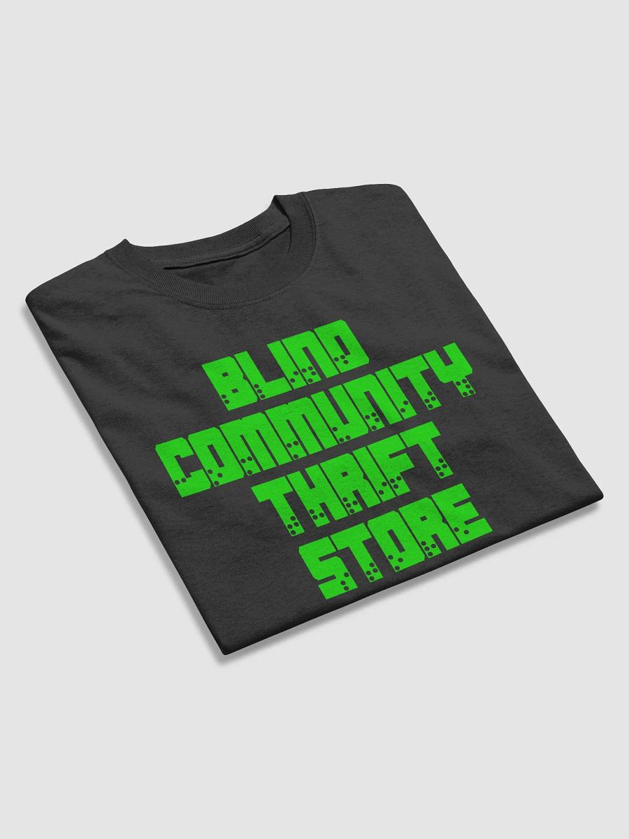 T Shirt Green Braille Logo 2 product image (9)