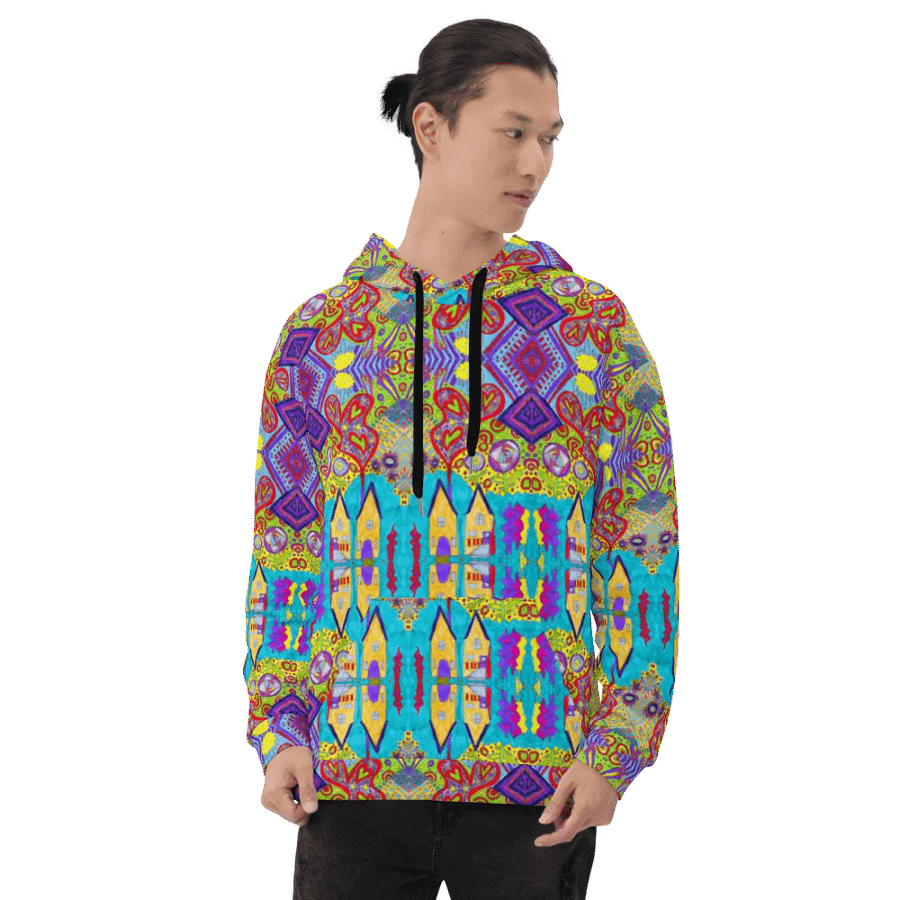 Abstract Doodle Happiness Unisex Hoodie product image (9)