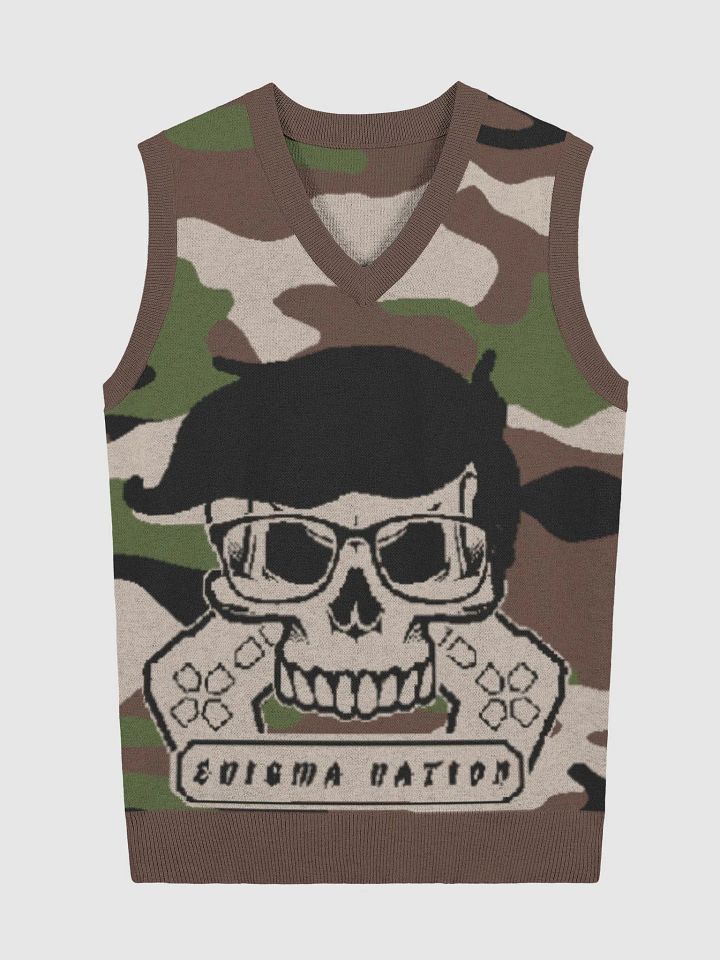 Enigma Nation Knitted V-Neck Vest 9 product image (1)