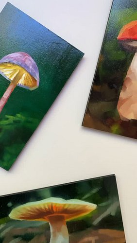 Get ready, foragers! 

🍄 Game Of Shrooms is THIS Saturday, June 14th! 🍄

Each art pack will include an original painting (duh...