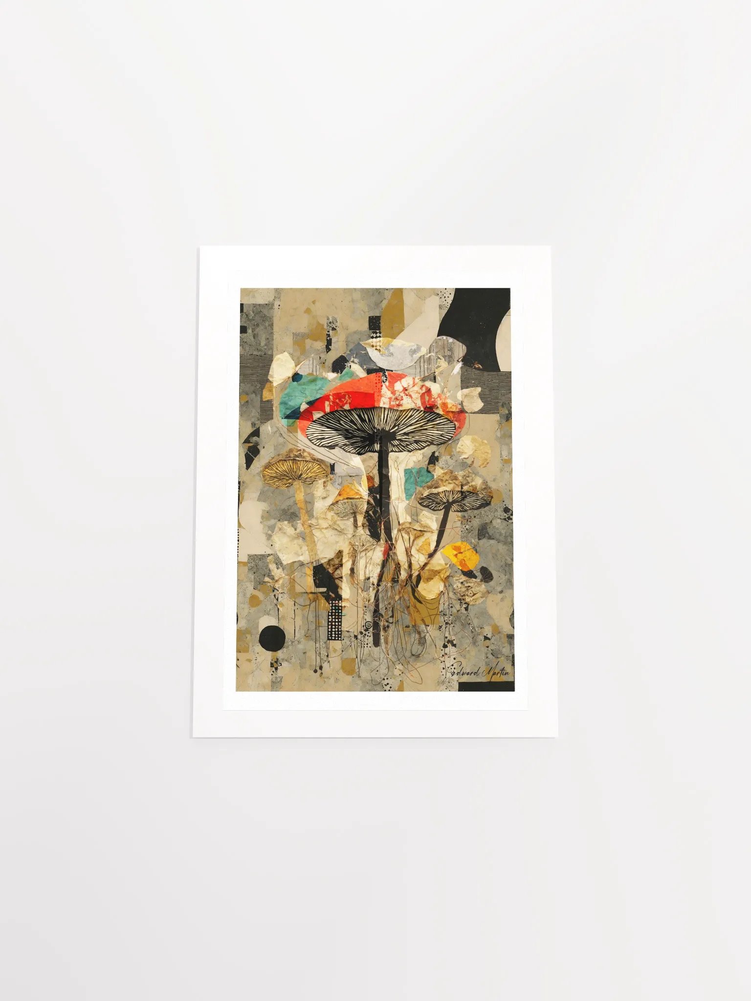 'Woodland Magic' by Edward Martin: Mixed Media Collage Print product image (5)