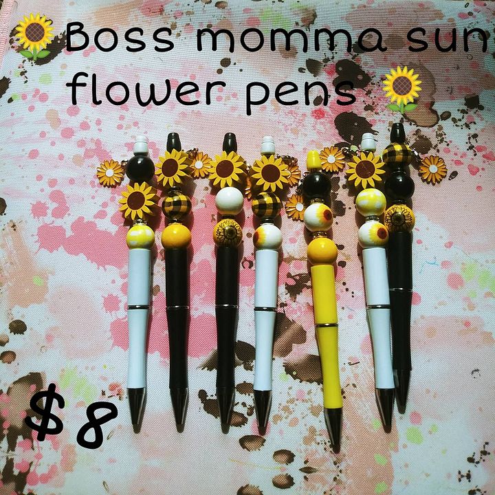 Boss momma sunflower pens product image (1)