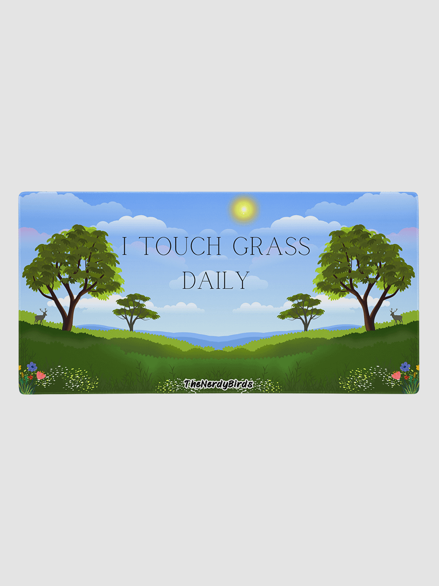 I TOUCH GRASS Deskmat product image (1)