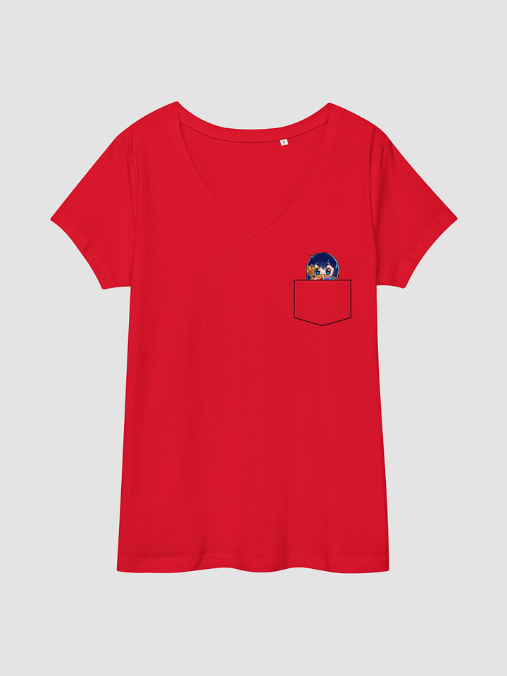(Fake) Pocket Hoarding - Women's Fitted V-neck T-Shirt product image (2)