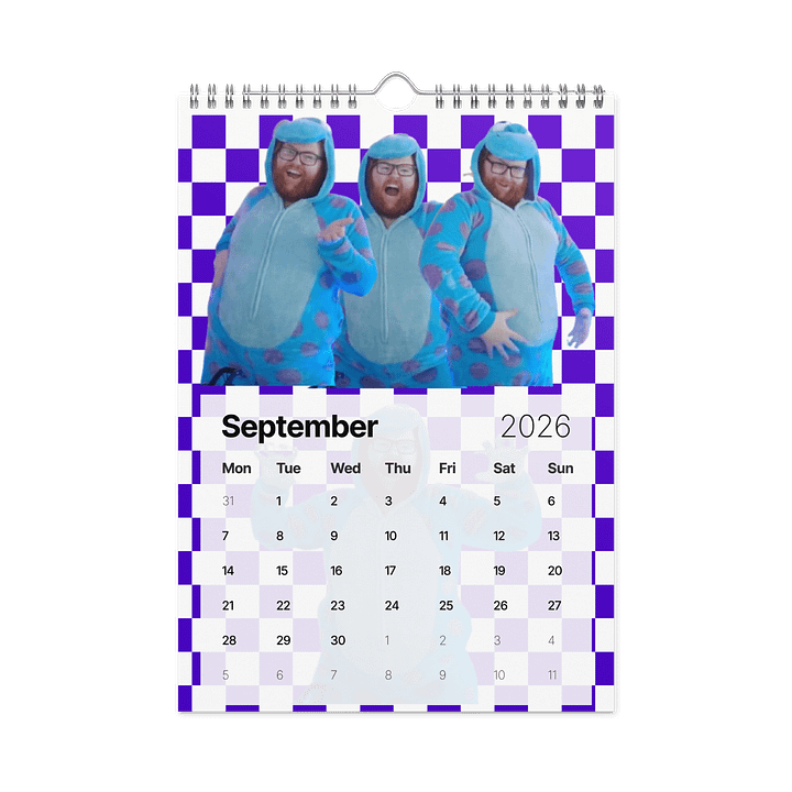 2026 Onesie Calendar product image (2)