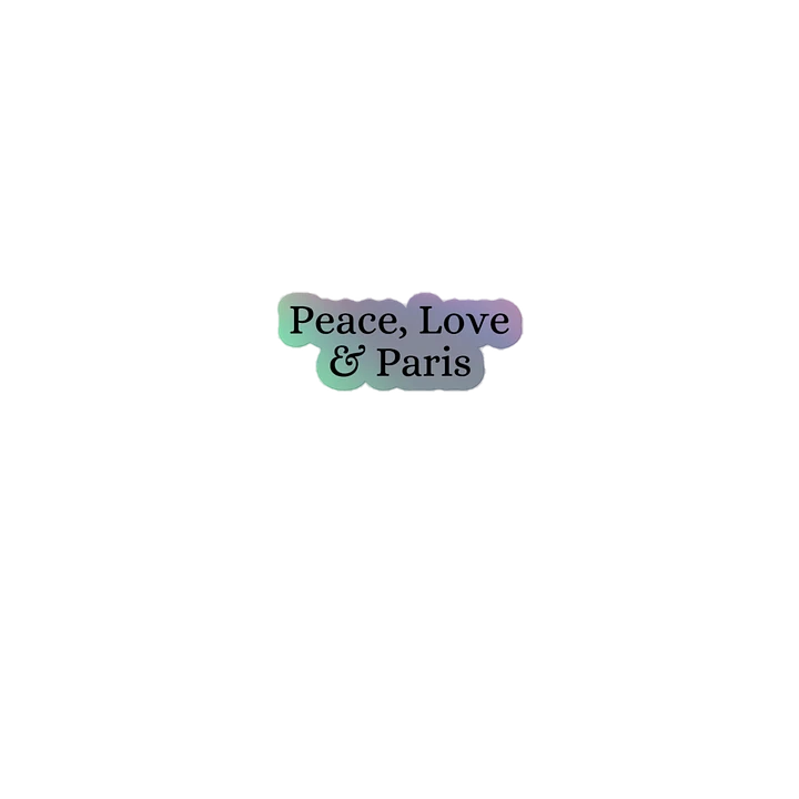 Peace, Love and Paris Mystic Hues Holographic Sticker Set product image (1)