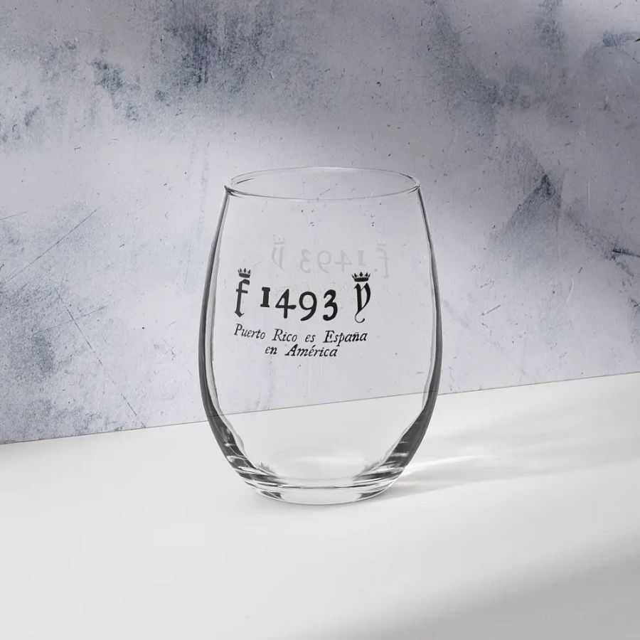 Vaso de cristal - 1493 Puerto Rico es España en América product image (6)