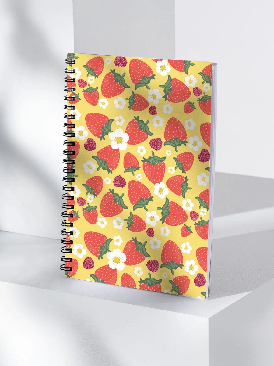 Strawberry Field and Blossom Spiral Notebook product image (4)