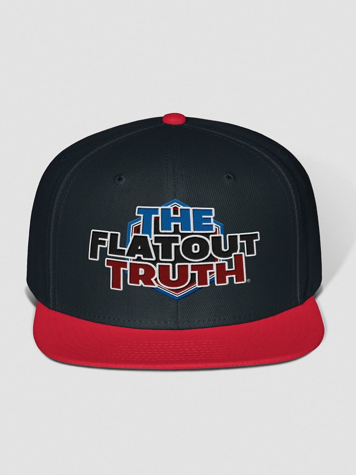 TFOT Embroidered Blue Hex Flat Snapback Hat product image (3)