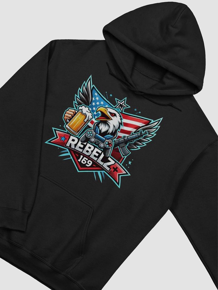 Rebelz169 Distressed Logo Hoodie product image (2)