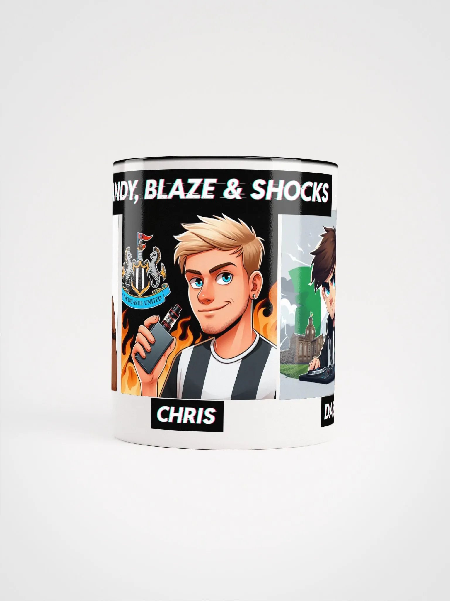 Loaded Trio Brandy, Blaze & Shocks Character Illustrations Mug product image (65)