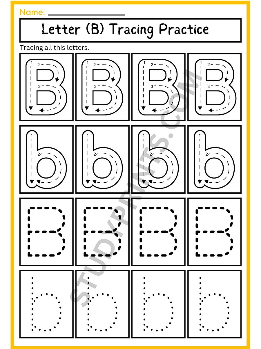 Kindergarten Letter Tracing Worksheets product image (3)