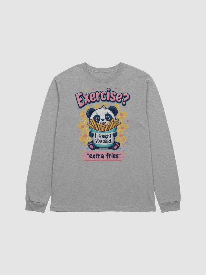 Extra Fries Panda Long Sleeve Tee product image (9)